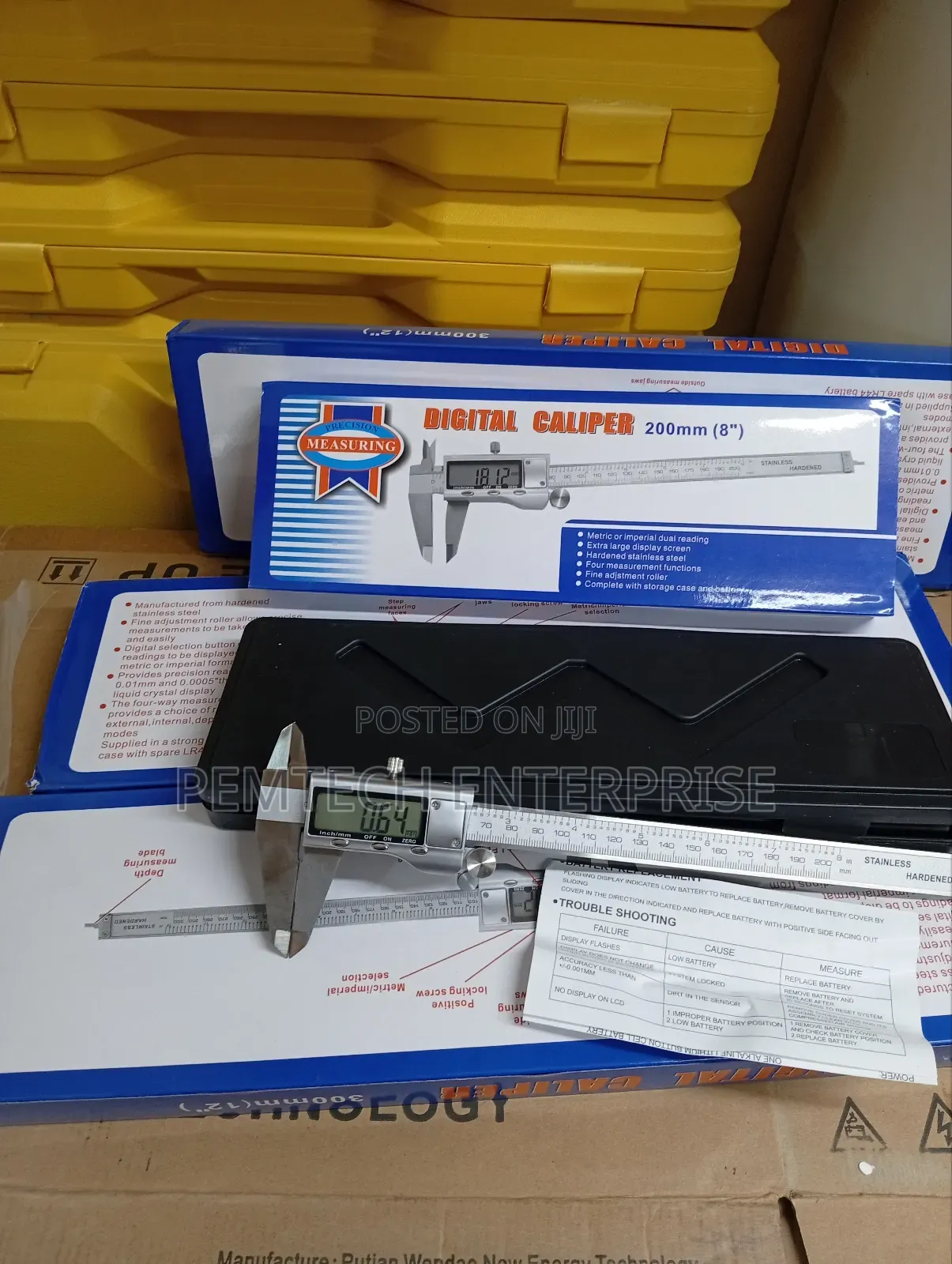 8" Digital Stainless Steel Vernier Caliper