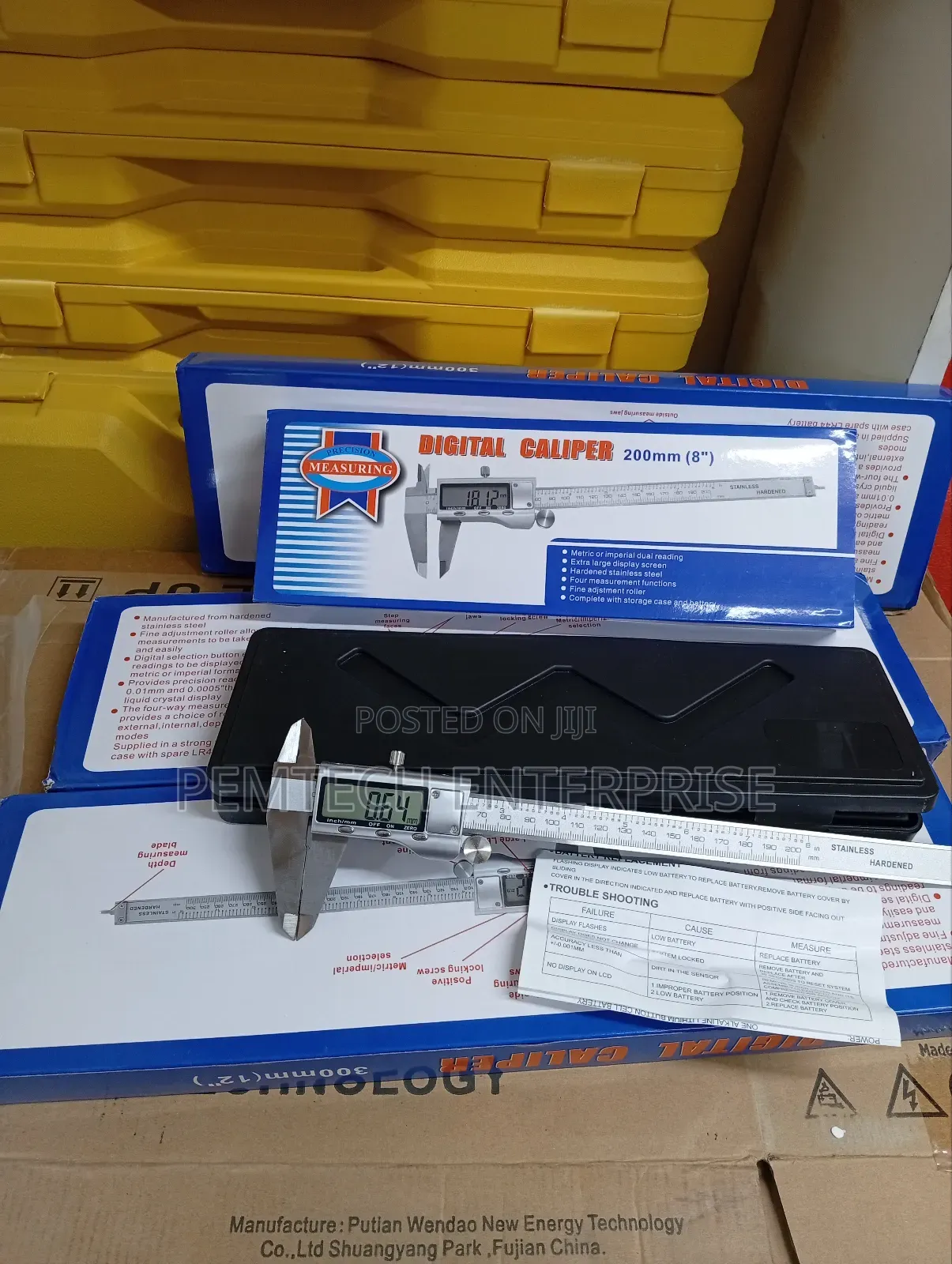 8" Digital Stainless Steel Vernier Caliper