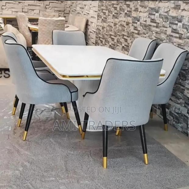Grey Dinning Table (6-Seater)