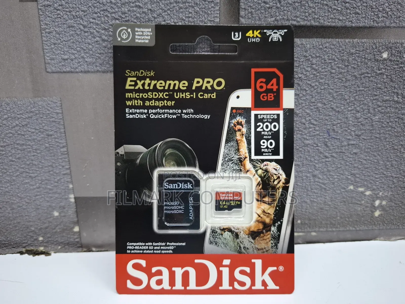 Sandisk 64GB Extreme PRO Micro SDXC Card + SD Adapter