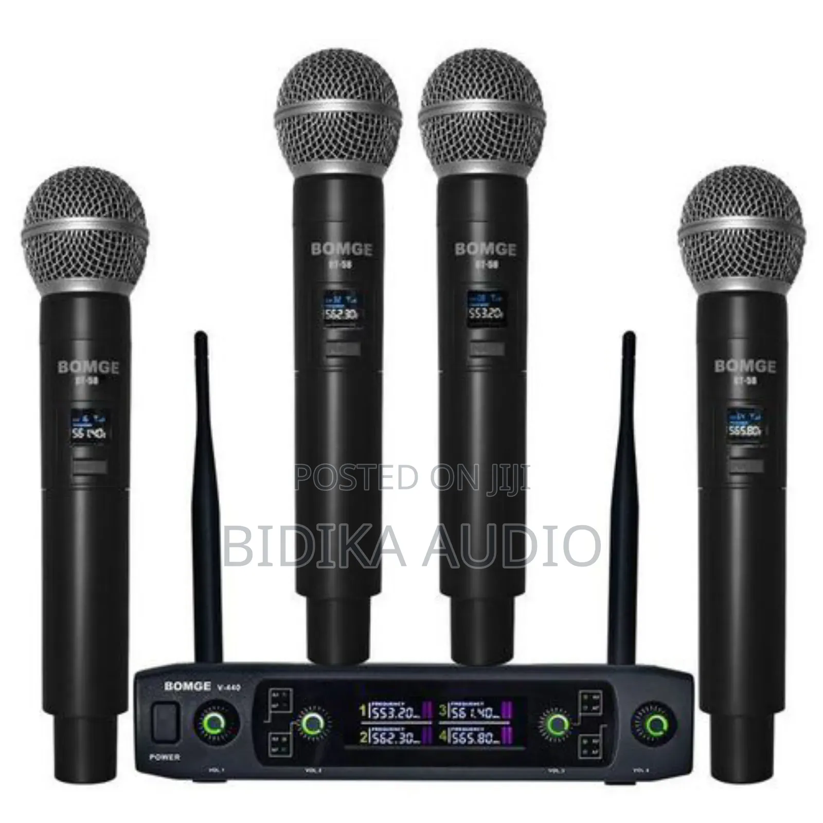 BOMGE V440 Wireless Microphone, Professional 4 Channels