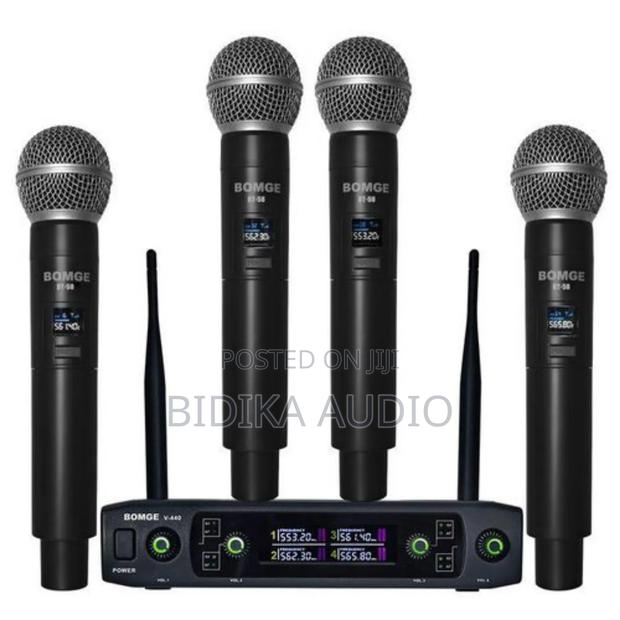 BOMGE V440 Wireless Microphone, Professional 4 Channels