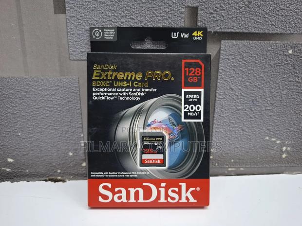 Sandisk Extreme PRO SDXC Uhs-I Card 128GB