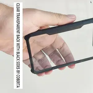 SAMSUNG GALAXY S21 ULTRA Back Cover Case - Black Transparent