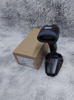 USB 2D Barcode Scanner Black With Stand - thumbnail 2