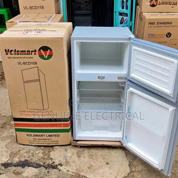 Volsmart Mini Double Door 108l Refrigerator-Silver
