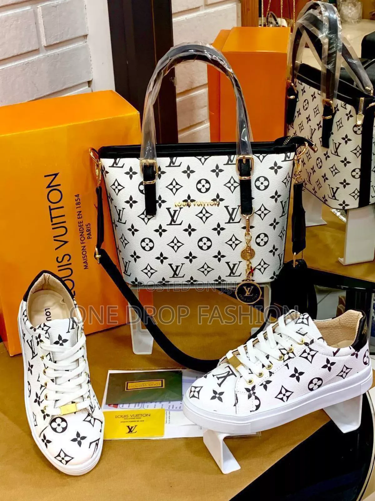 Lv Set Shoe Plus Bag