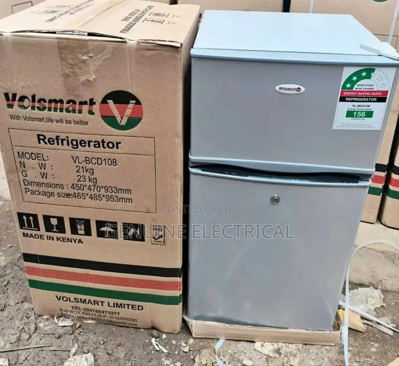Volsmart-108l-Double-Doors-Vl-Bcd108-Fridge-Freezer
