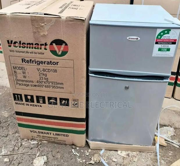 Volsmart-108l-Double-Doors-Refrigerator-With-Lock-and-Key