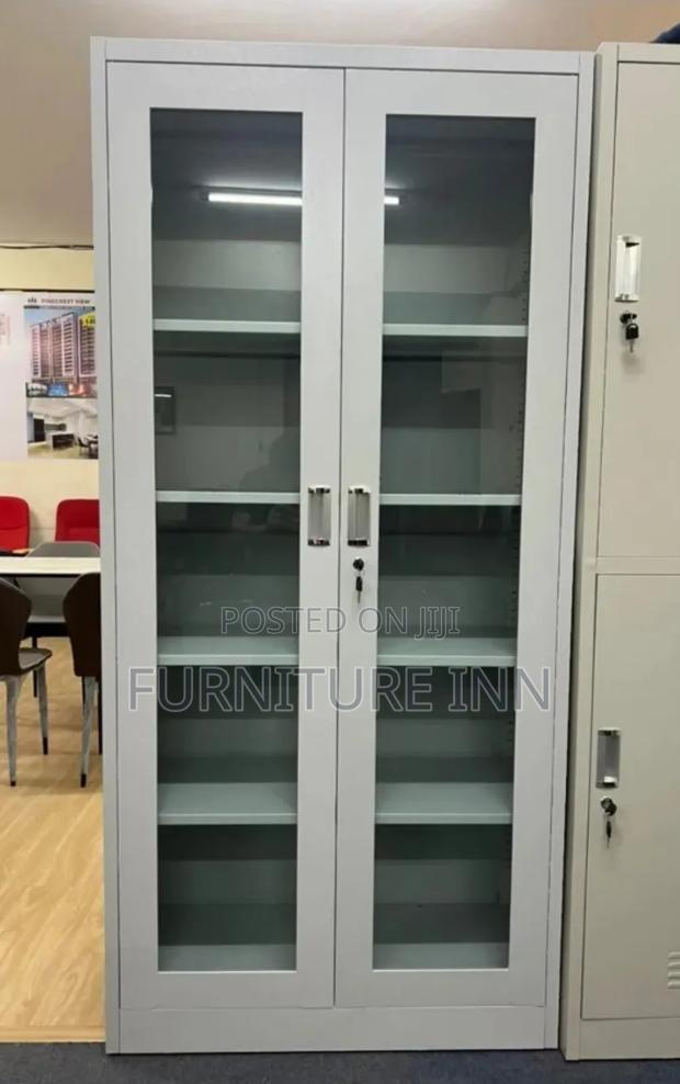Modern Glass Door File Cabinet
