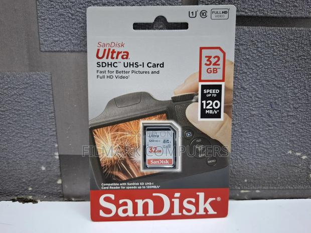 Sandisk 32GB 120MBPS Ultra UHS-I SDHC Memory Card