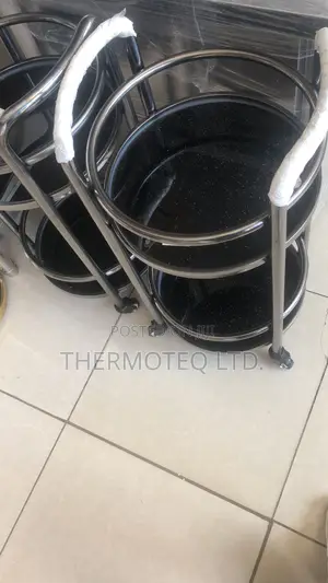 Round Serving Bar Cart Tea Trolley