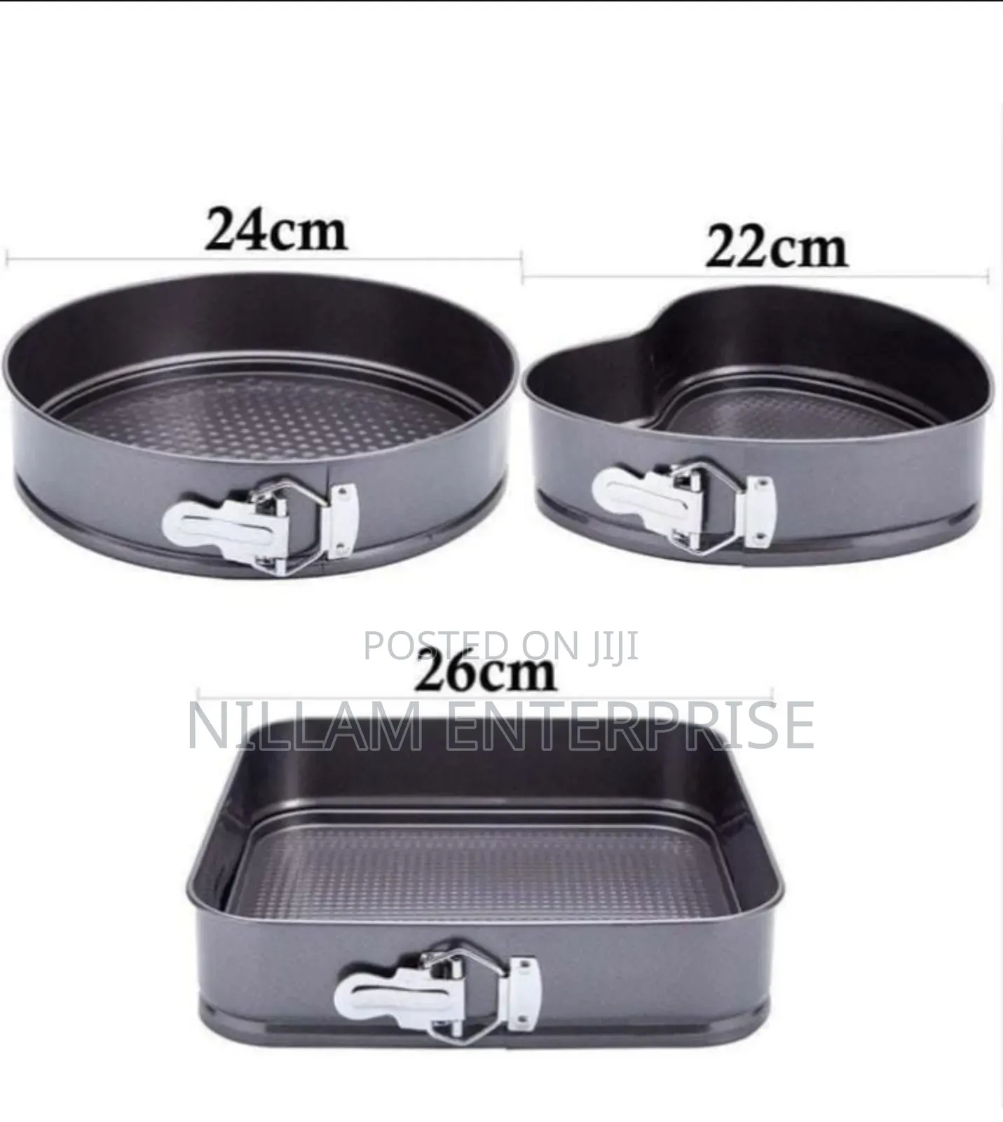 3pcs Cake Moulds/Baking Tins