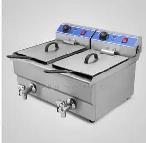 2x10l Stainless Steel Double Fryer