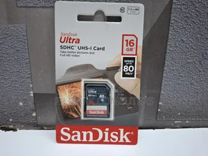 Sandisk Ultra SDHC 16GB 80mb/S Class 10 UHS-I