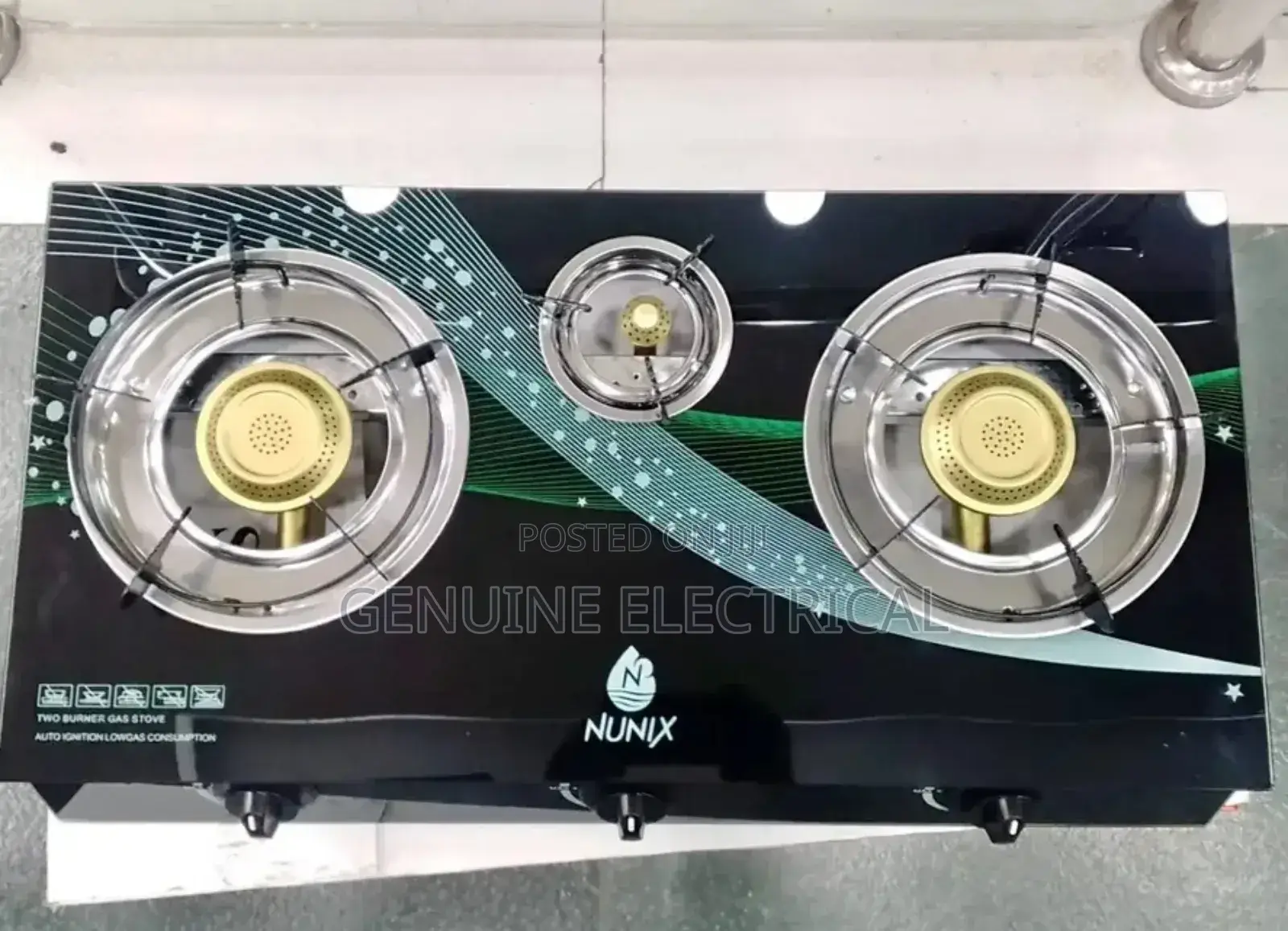 Nunix 3 Burners Infrared Gas Cooker Gp-004