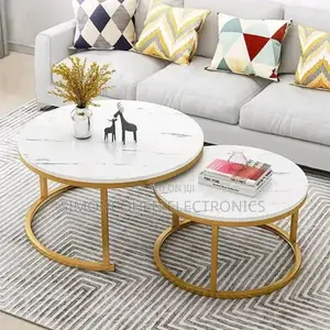 Nesting Table MDF With Marble Effect(Big Size)
