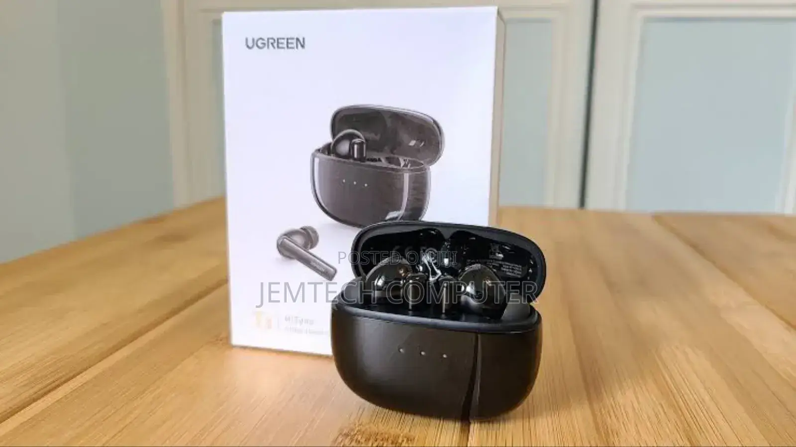 UGREEN Hitune T3 Noise-Cancelling Wireless Earbuds - Black