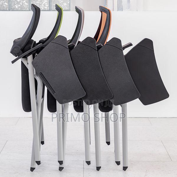 Office Chairs:Office Modern Folding Chair With Desk Attached - thumbnail 3