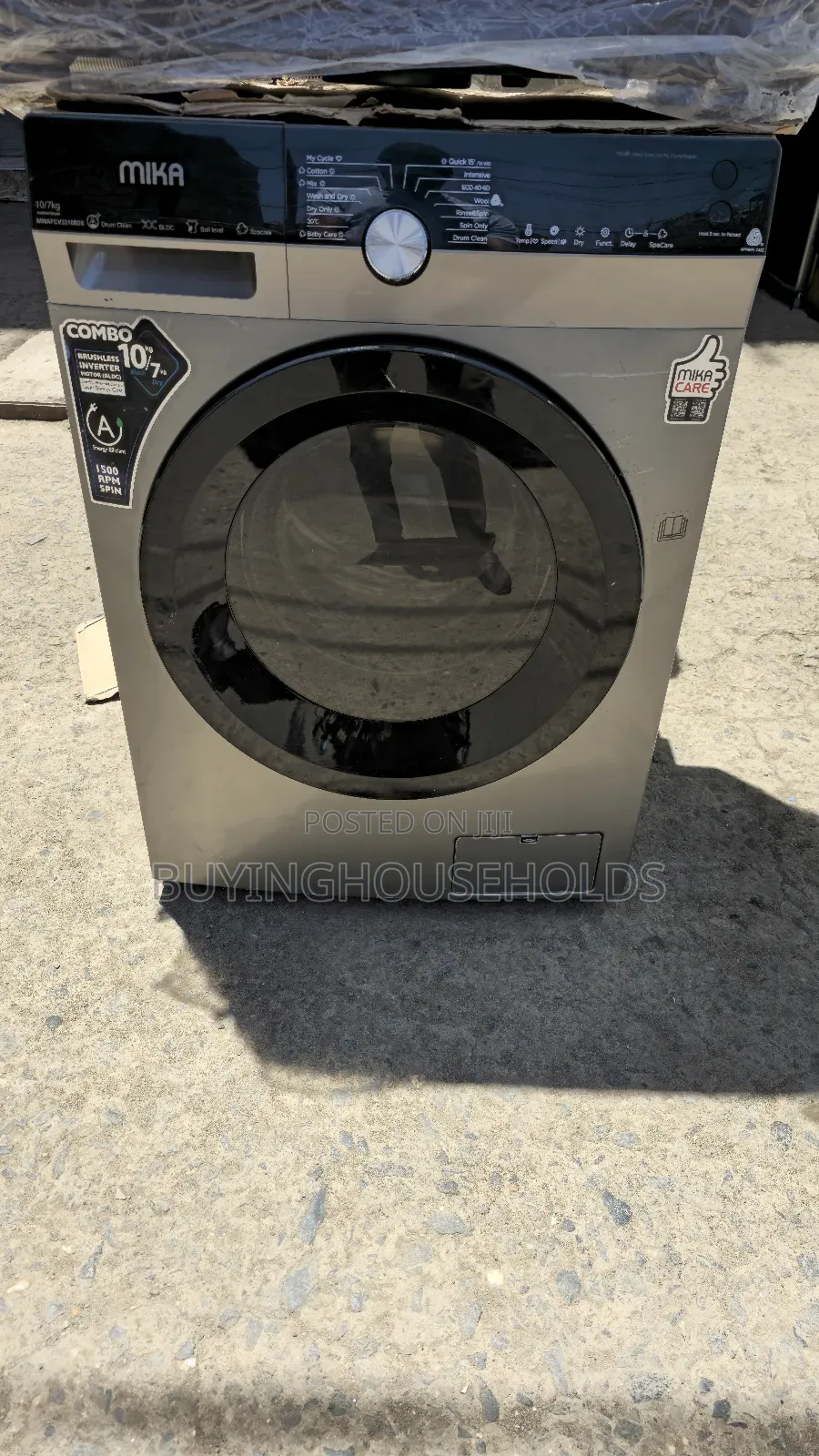 Mika Front Load 10kg/7kg(Wash Dry) Washing Machine