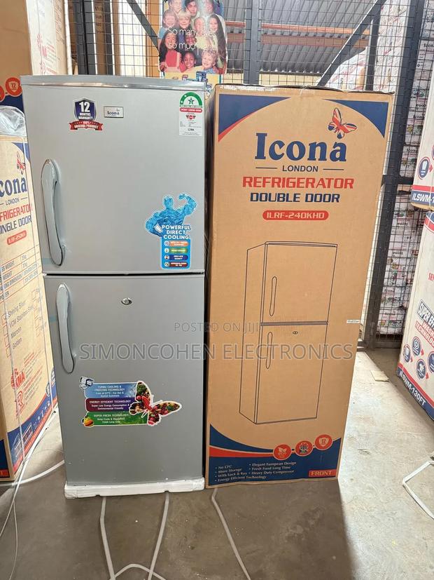 Icona 225 Litres Double Door Refrigerator With Handle