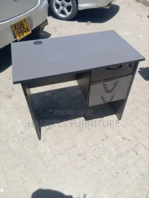 90 Cm Grey Office Desk