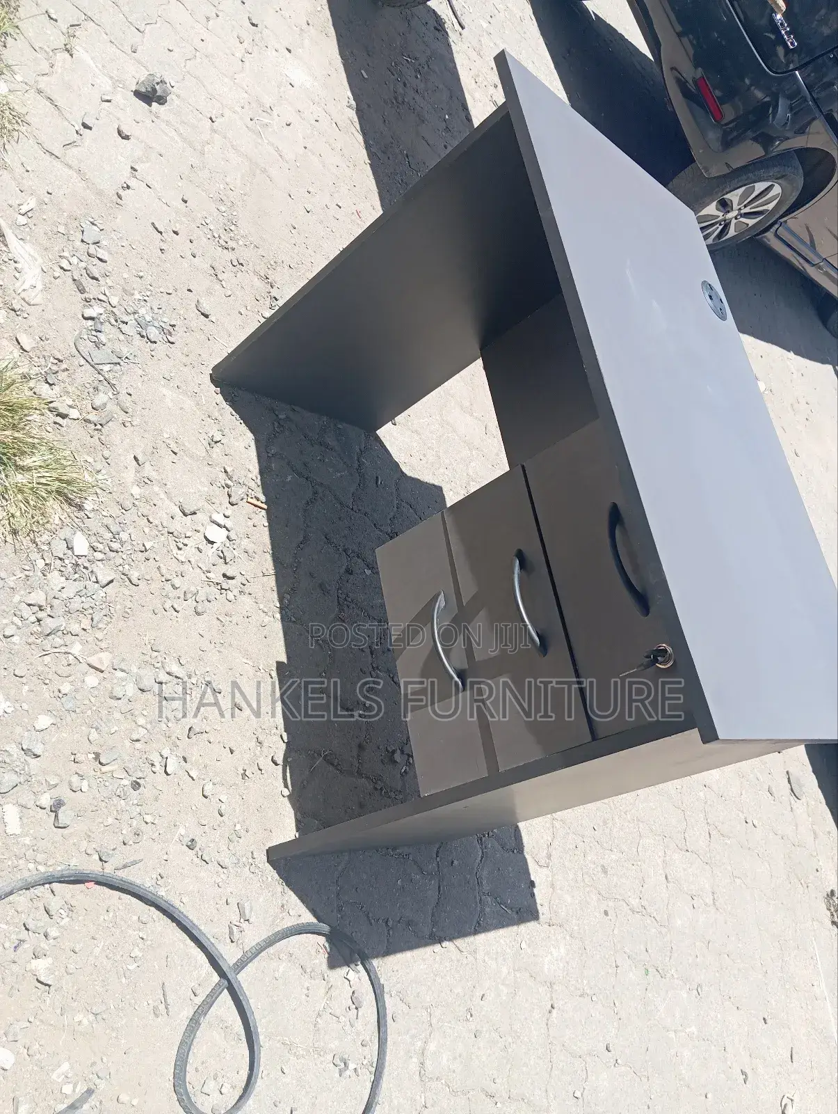 90 Cm Grey Office Desk