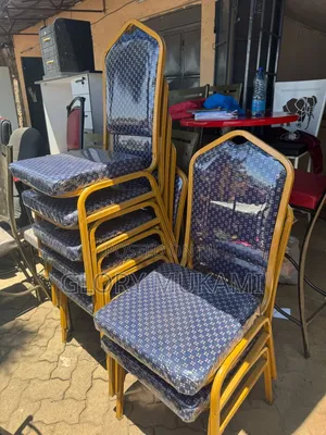 Blue Gold Conference Hall Chairs