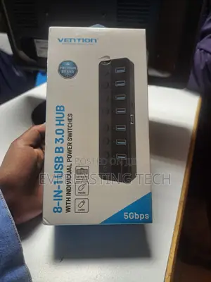 Vention 8-in-1 USB 3.0 Type-B Hub With Power Switches