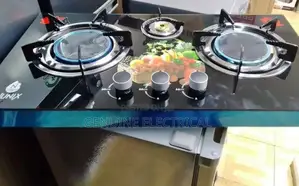 Nunix 3 Burner Infrared Glass Top Gas Burner