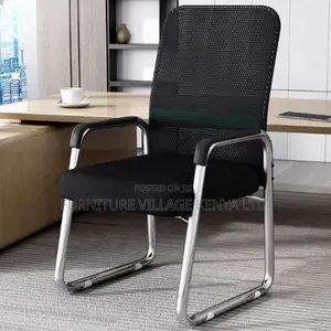 Mesh Office Chair; Conference Style Seating With Armrest