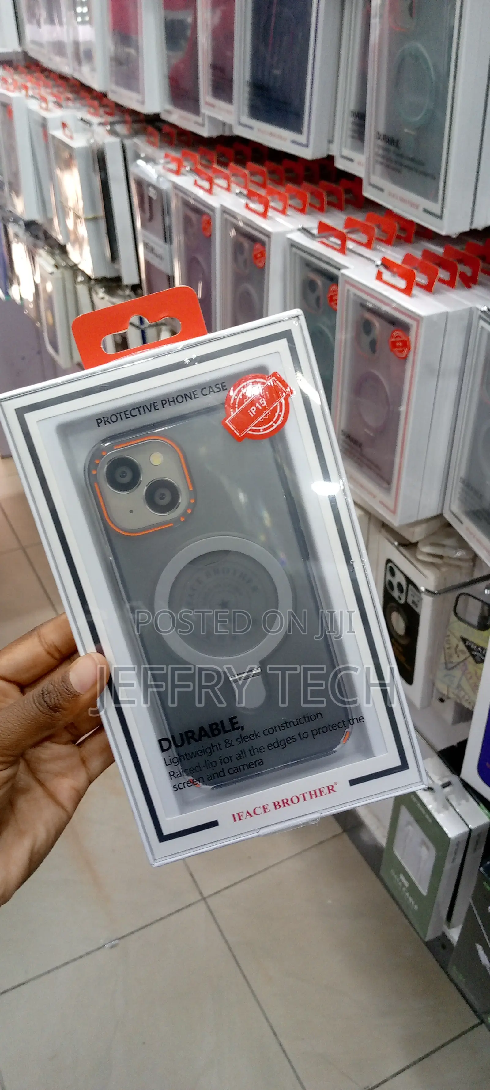 Iface Clear Case for iPhone 15 With Standing Magsafe