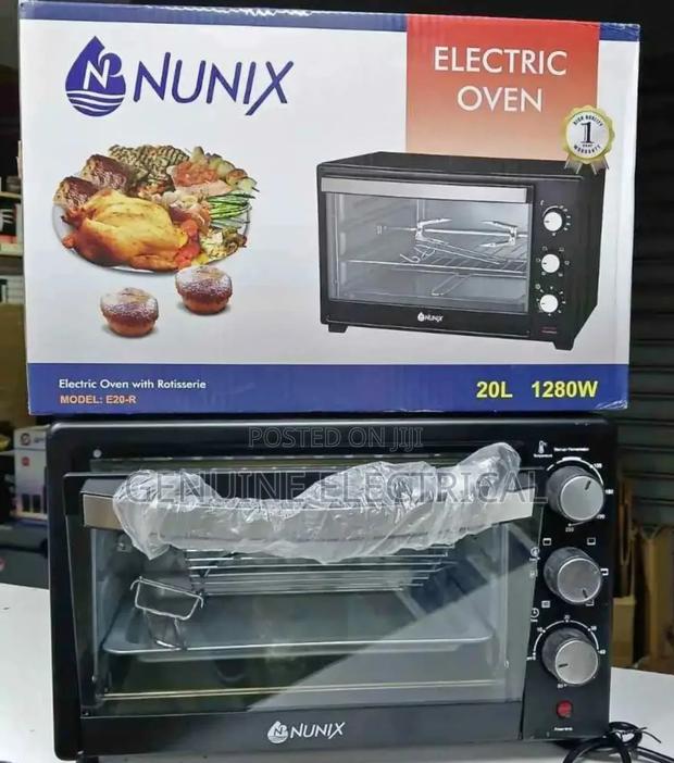 Nunix Electric Oven With Rotisserie, Electric 20 Litres