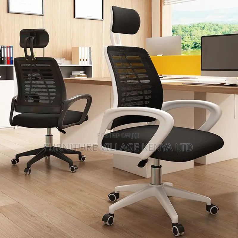 Office Desk Chairs With Lumbar Support, Adjustable Headrest