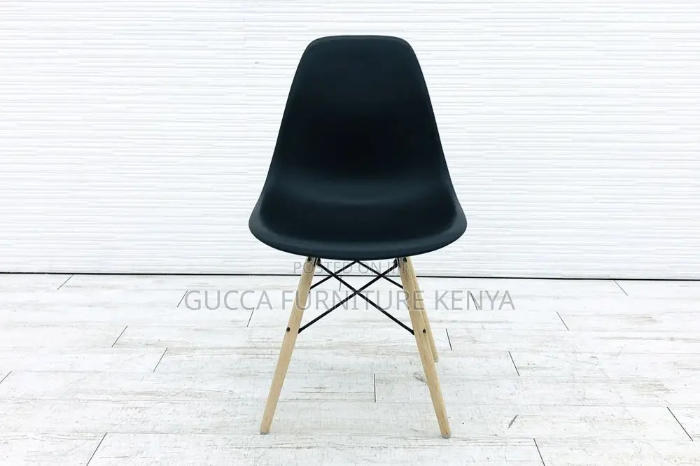 Home Chairs:Black Eames Shell Side Dining Home Office Chair