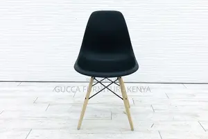 Home Chairs:Black Eames Shell Side Dining Home Office Chair