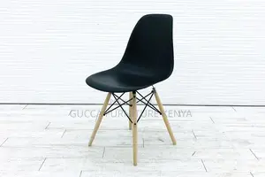 Home Chairs:Black Eames Shell Side Dining Home Office Chair