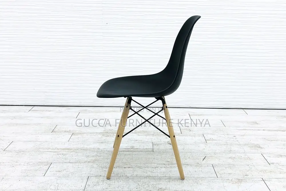Home Chairs:Black Eames Shell Side Dining Home Office Chair