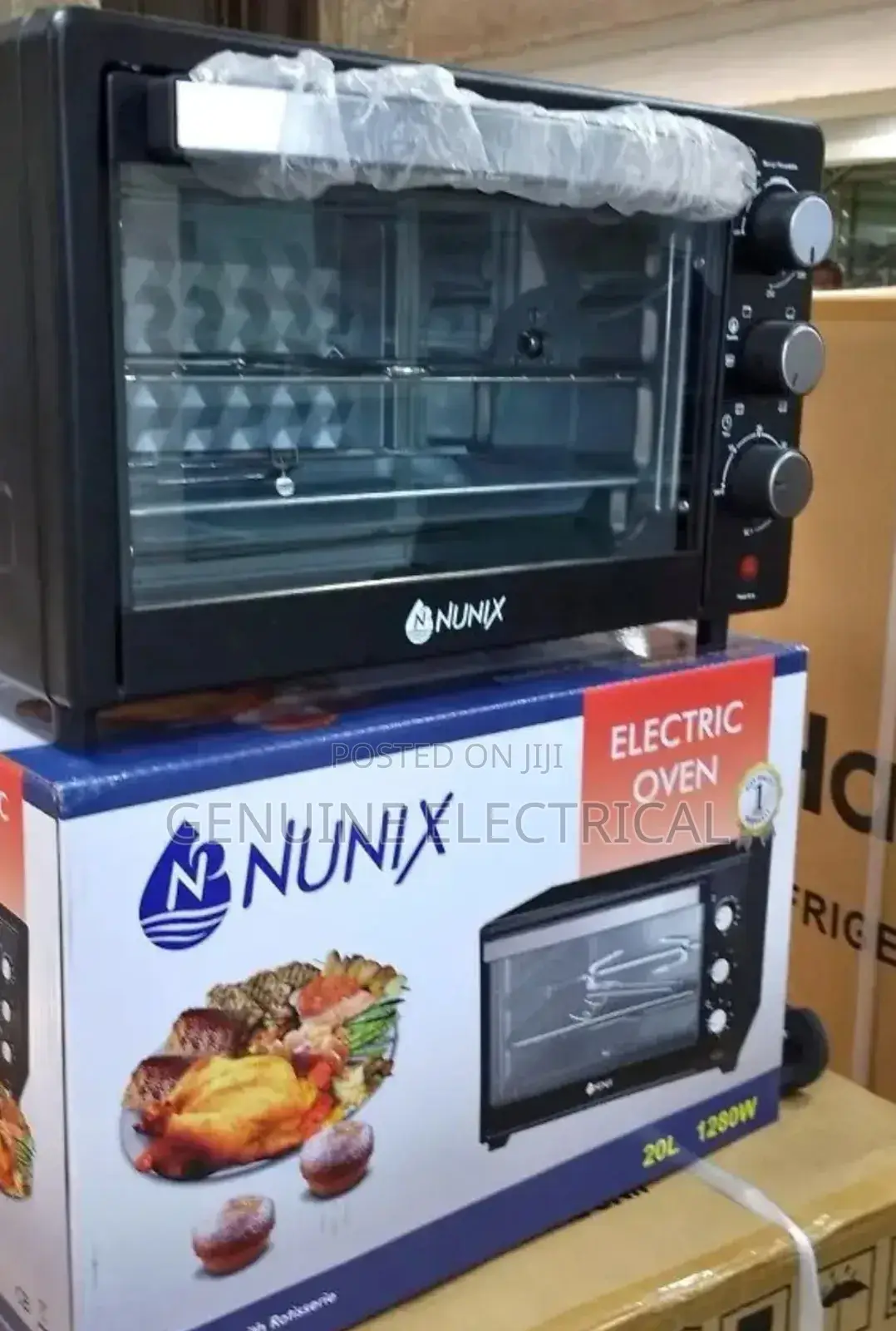 Nunix Electric Oven With Grill and Rotisserie 20 Litres