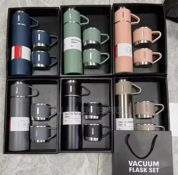3 in 1 Vacuum Flask Set