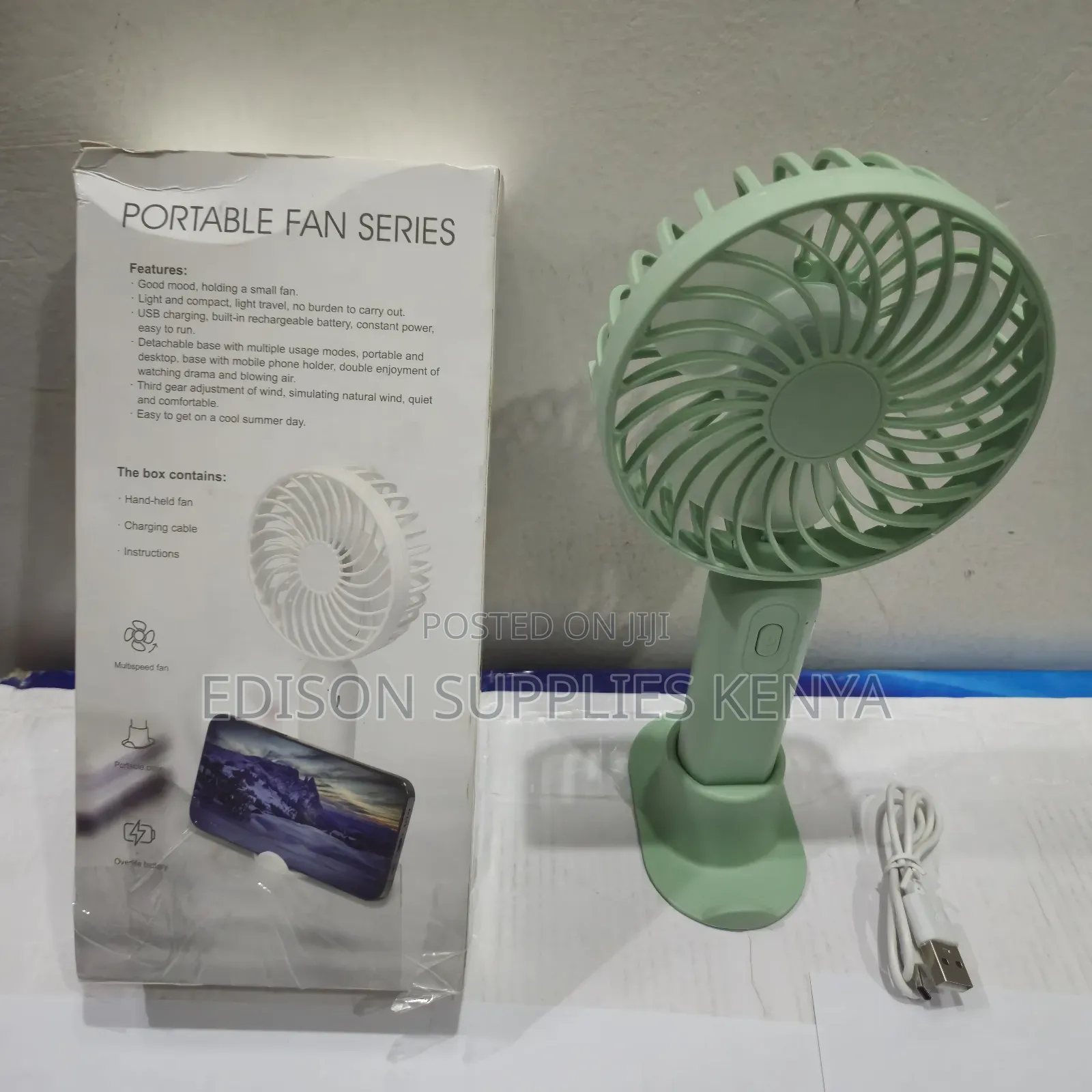Hand Fan Mini USB Rechargeable Handheld Cooling Fan