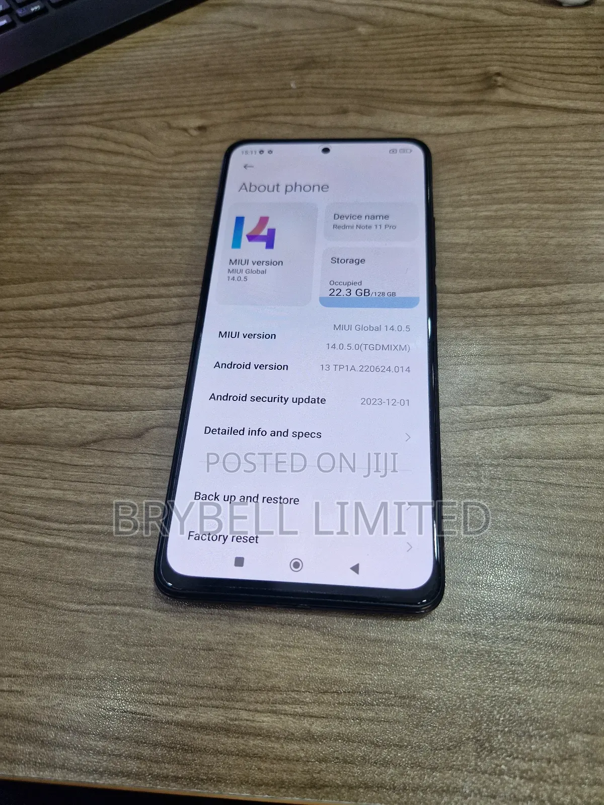 Xiaomi Redmi Note 11 Pro 128 GB Black