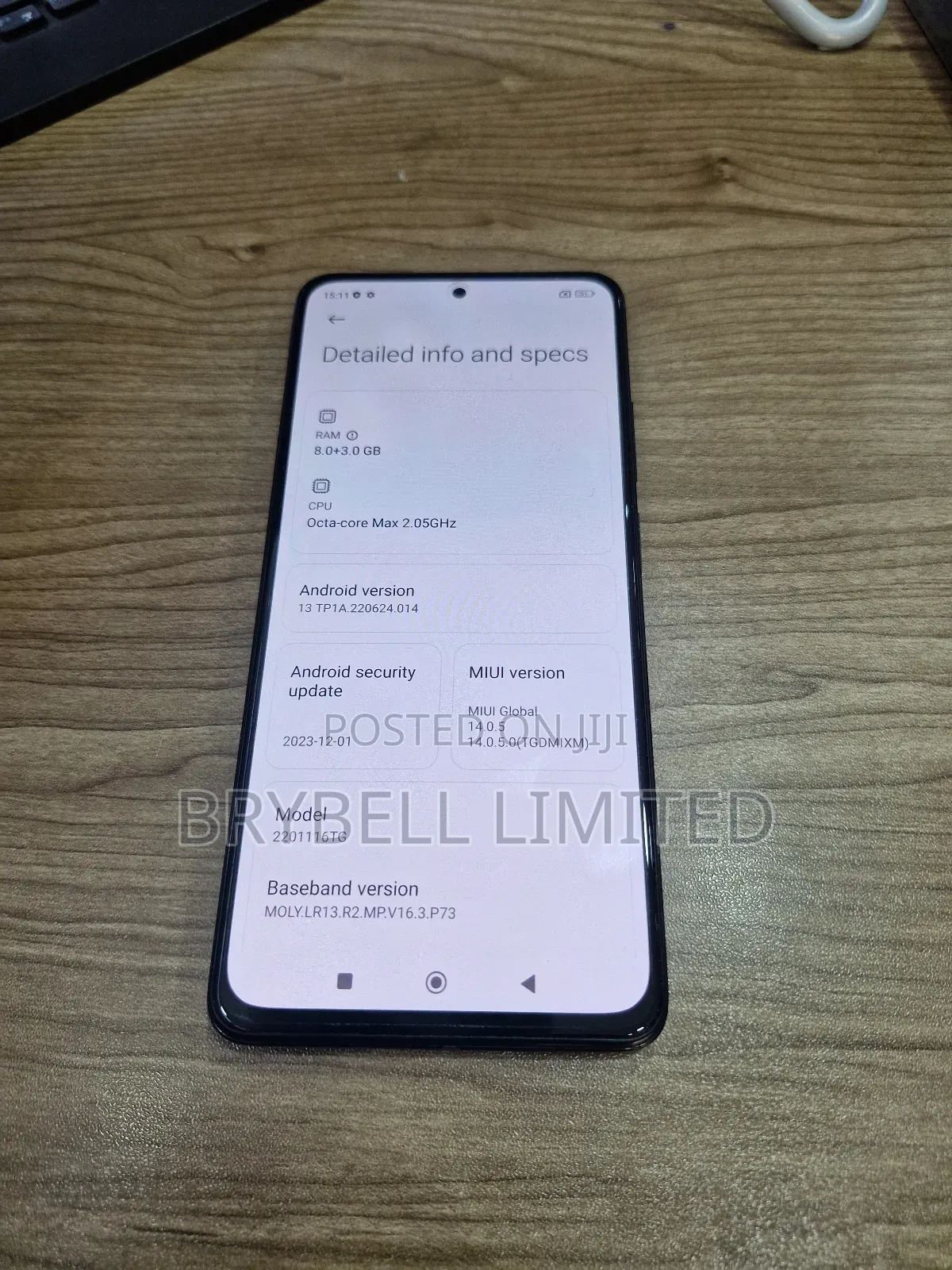 Xiaomi Redmi Note 11 Pro 128 GB Black