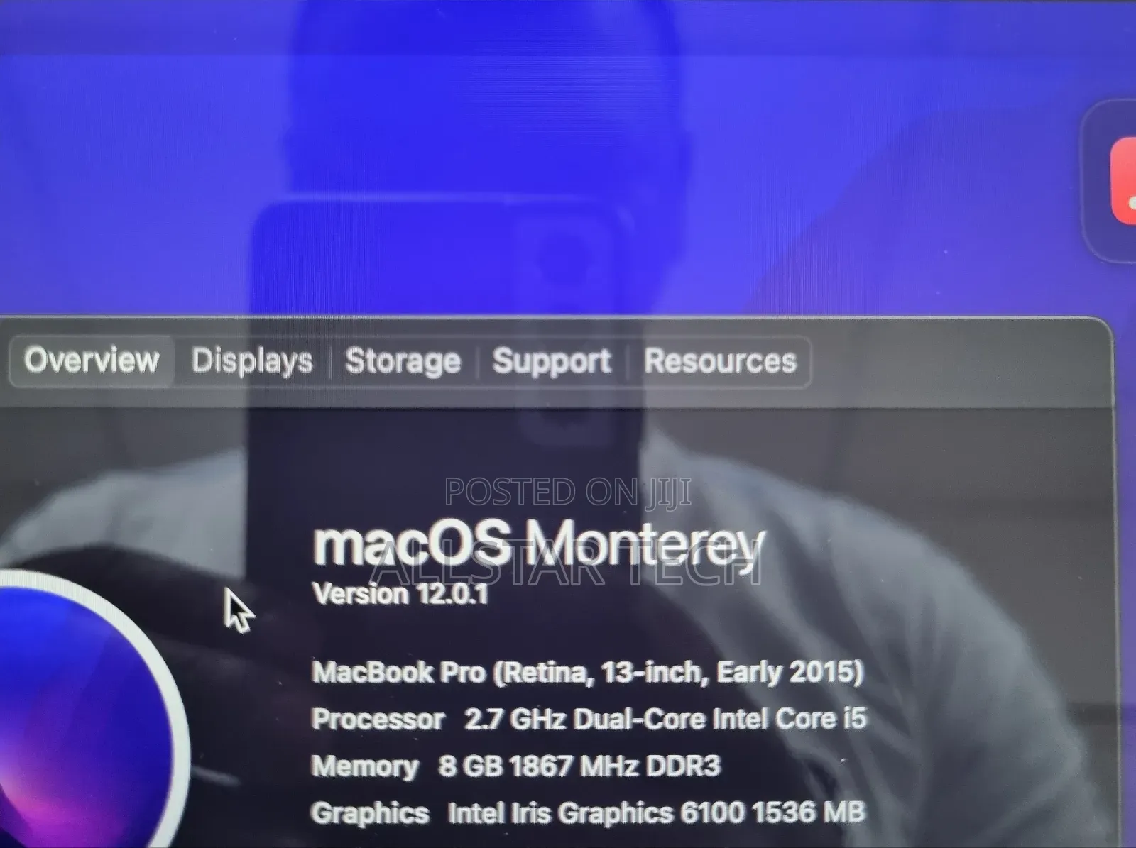 Laptop Apple MacBook Pro 2015 8GB Intel Core I5 SSD 128GB
