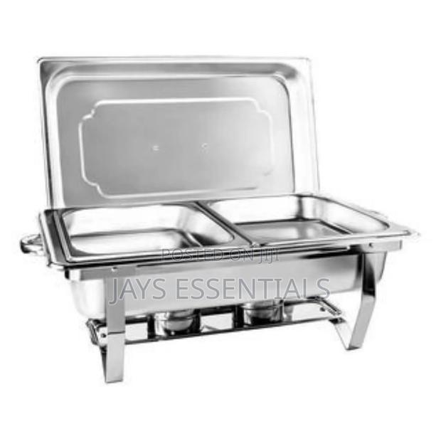 Double Stainless Steel Chaffing Dish : Food Warmer