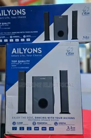 Ailyons Sound Bar Multimedia System 2.1ch 1800w Pmpo