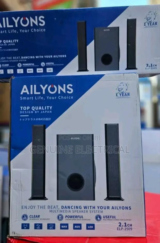 Ailyons Sound Bar Multimedia System 2.1ch 1800w Pmpo