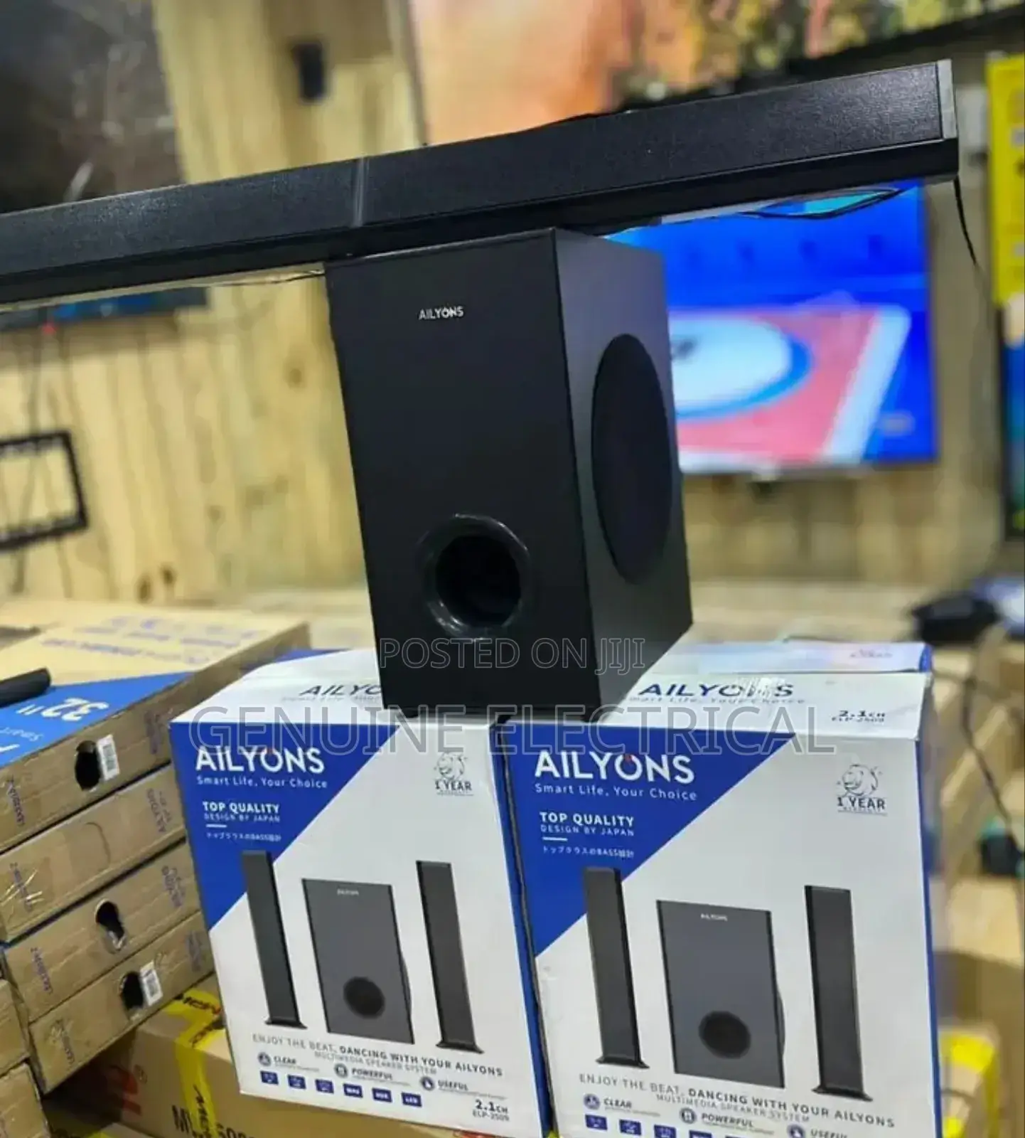 Sound Bar 2.1ch Ailyons Multimedia Speaker System