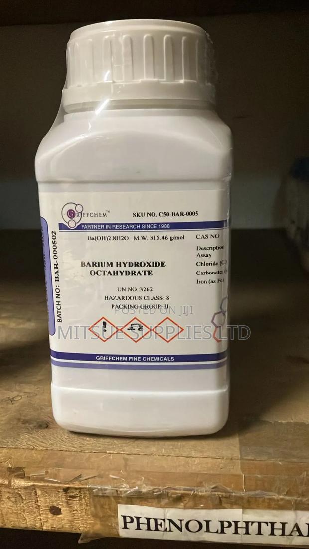 BARIUM HYDROXIDE OCTAHYDRATE 500G for Lab and General Use