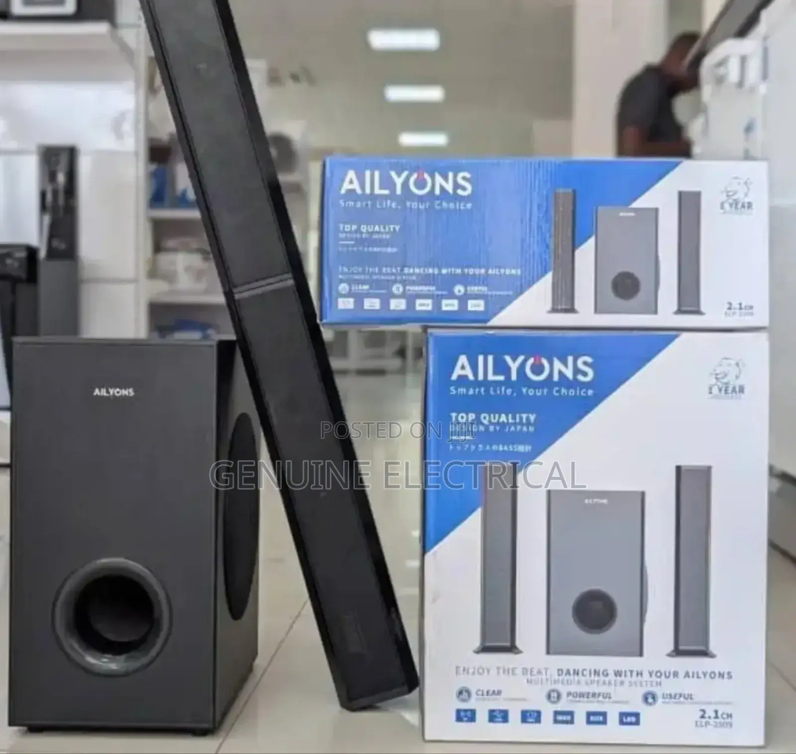 2.1 Ch Ailyons Clear Beats Sound Bar
